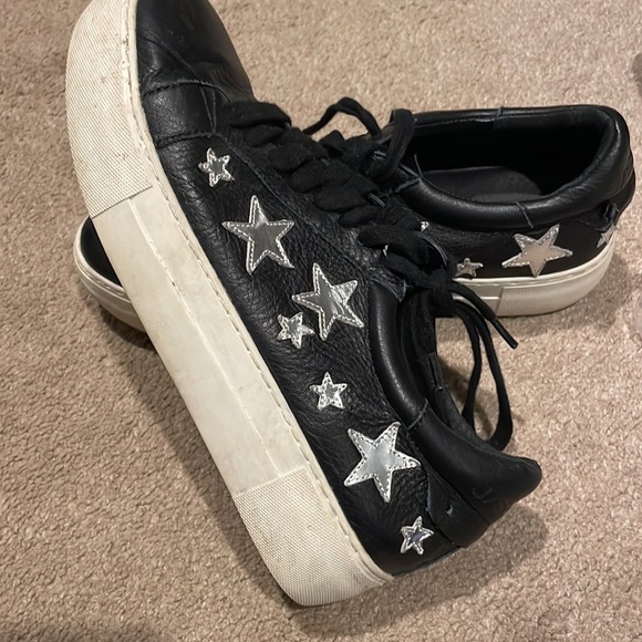 J/Slides Alabama Star Patch Platform Sneaker silver stars 6.5 - Picture 3 of 4